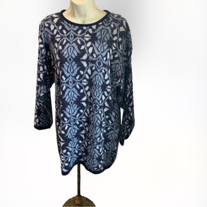 American Pride Vintage Tunic Sweater Size Med Made in‎ USA